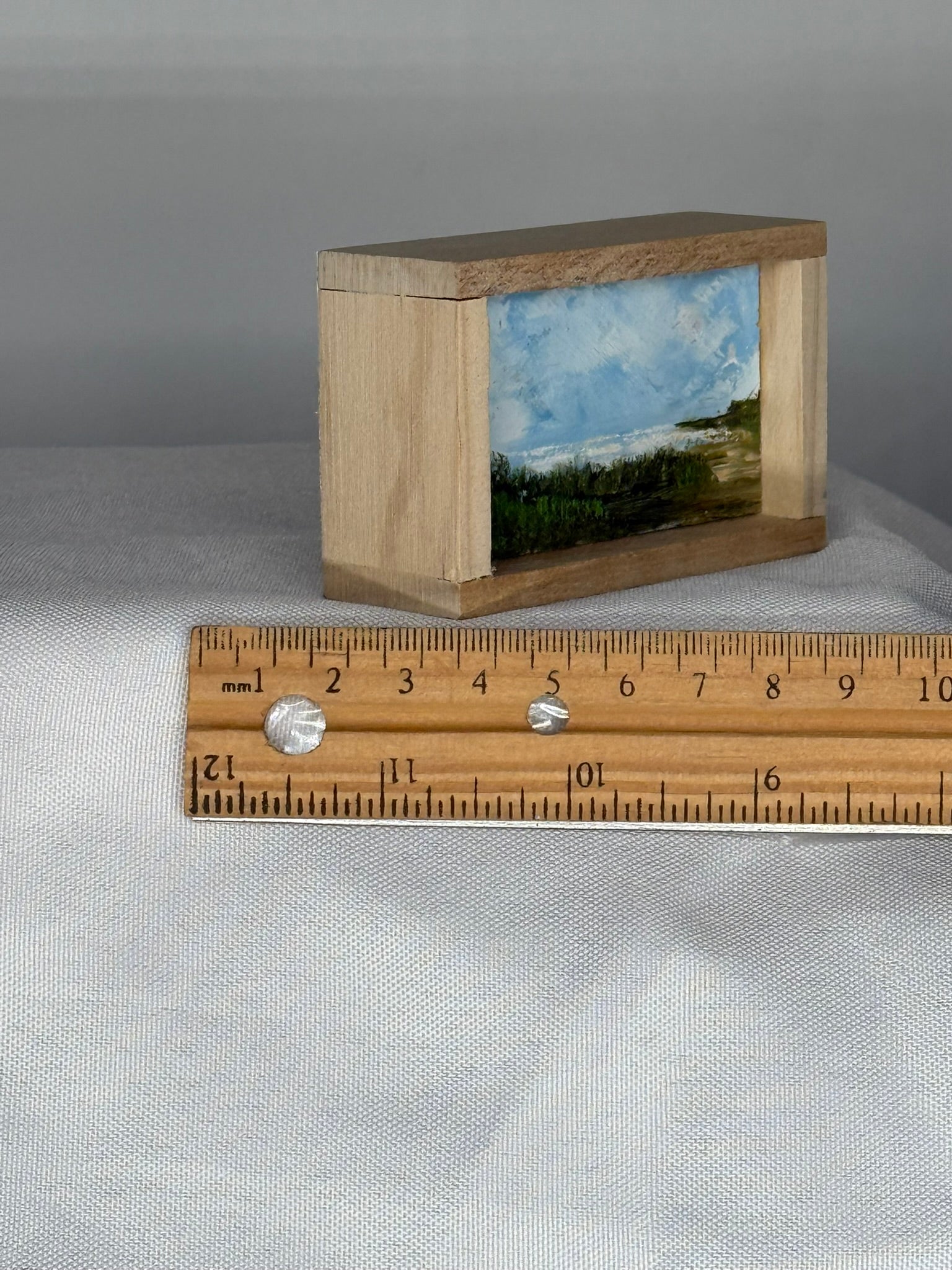 Mini Landscape Painting. Montauk Point NY.