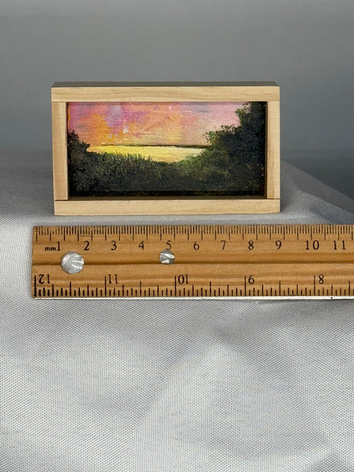 Mini Landscape Painting. Orient Point NY.