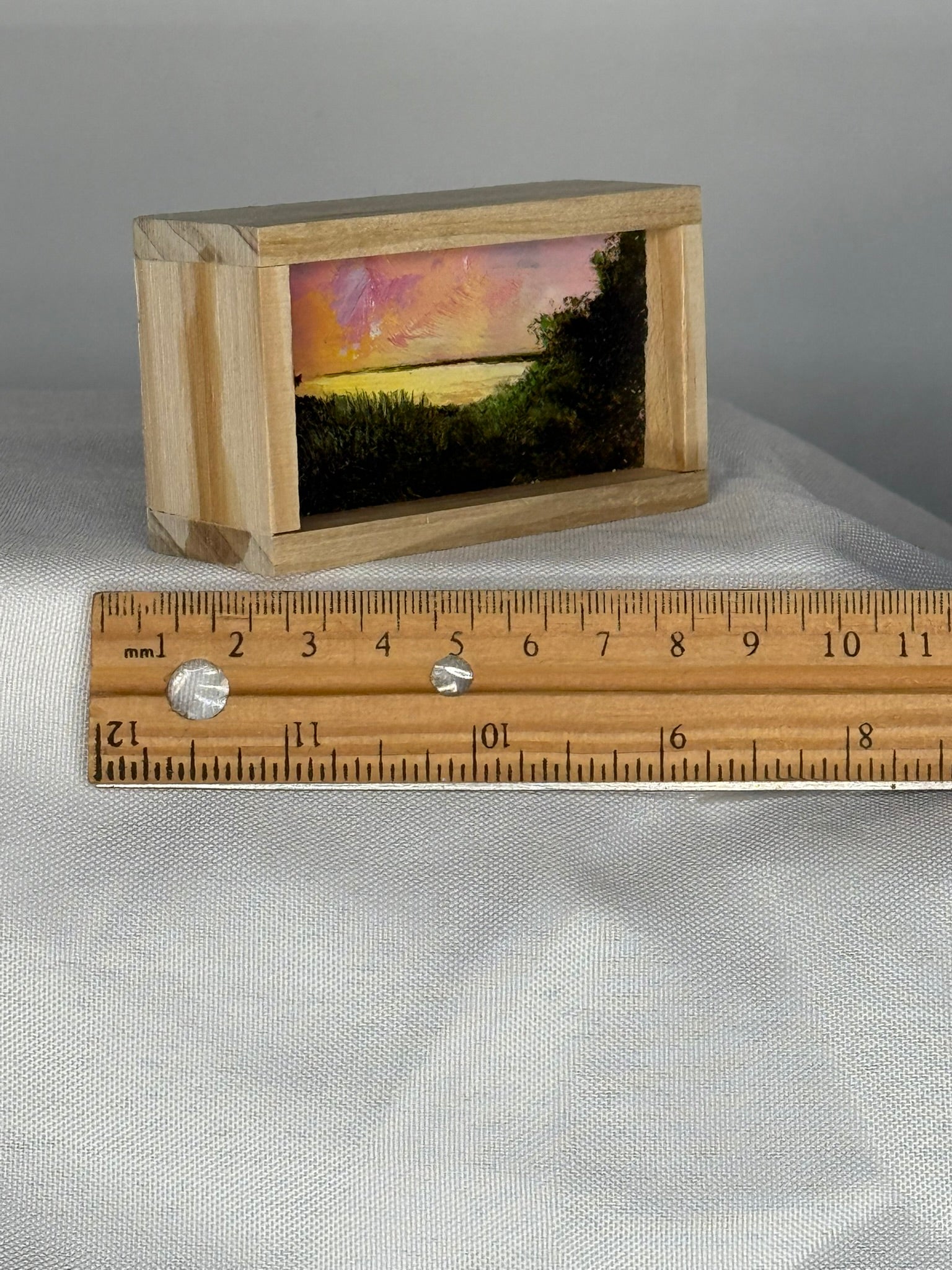 Mini Landscape Painting. Orient Point NY.