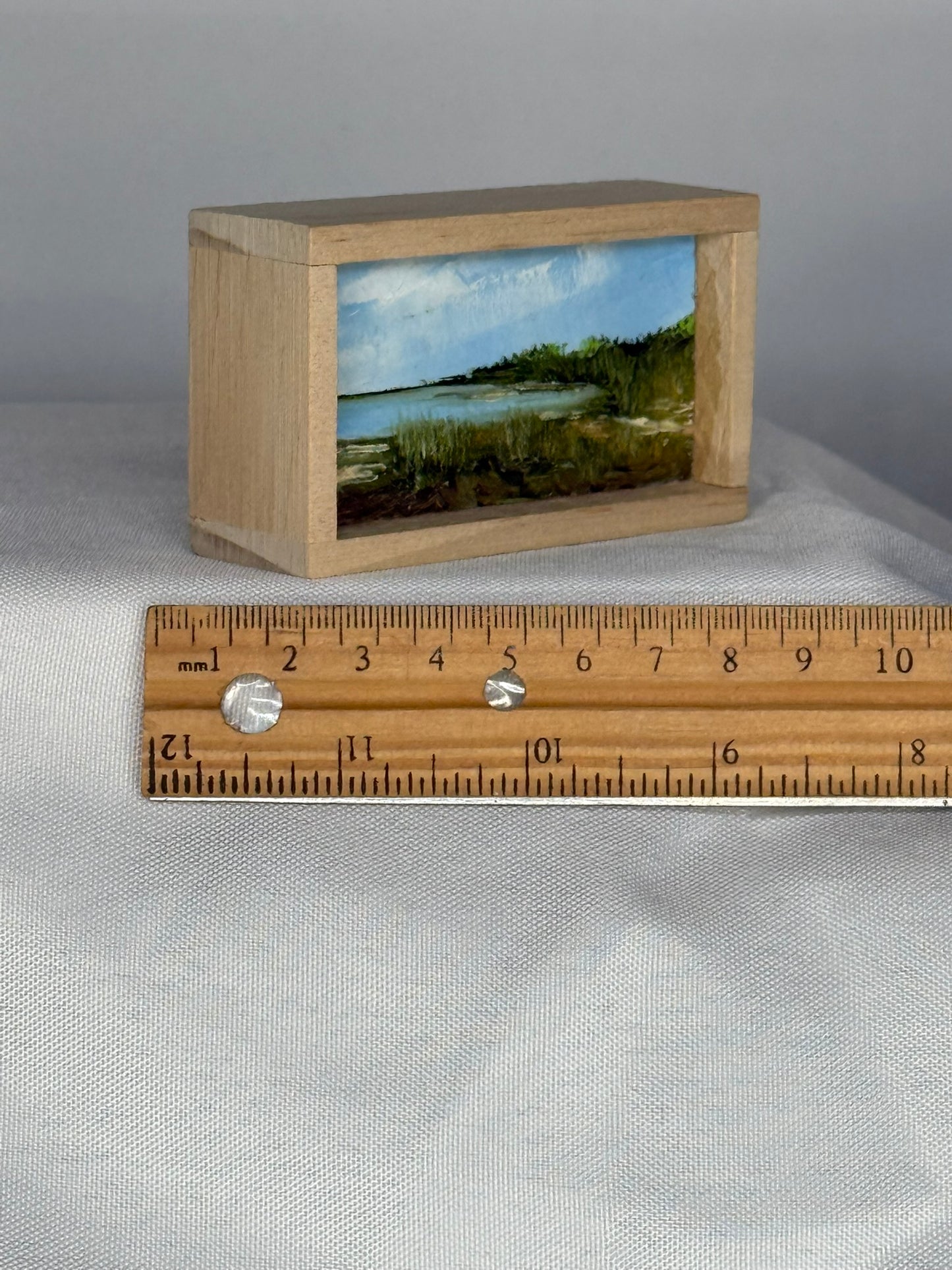 Mini Wood Block Painting #38