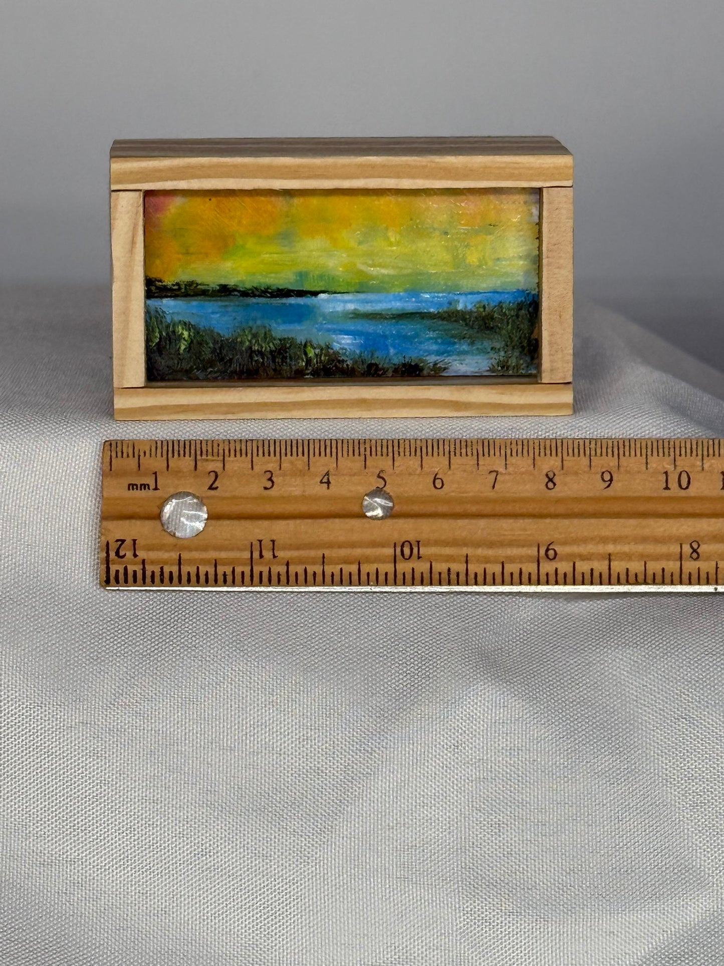 Mini Wood Block Painting #34