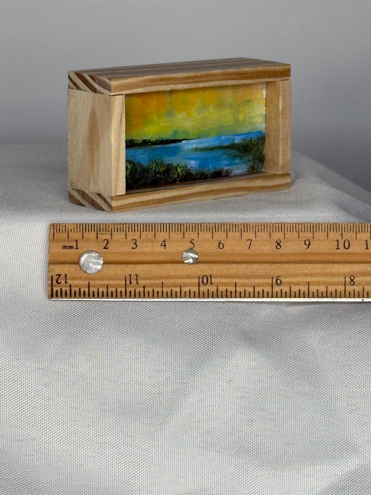 Mini Wood Block Painting #34