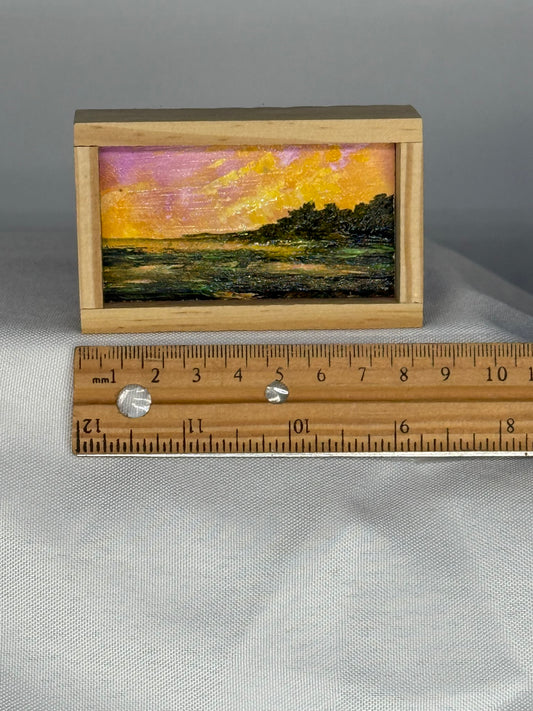 Mini Wood Block Painting #29