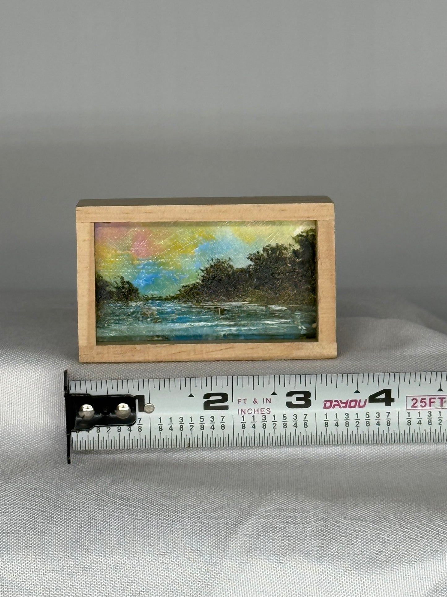 Mini Wood Block Painting #36