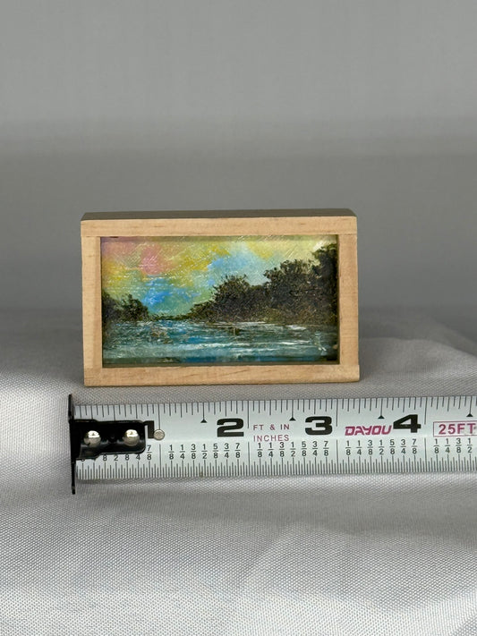 Mini Wood Block Painting #36