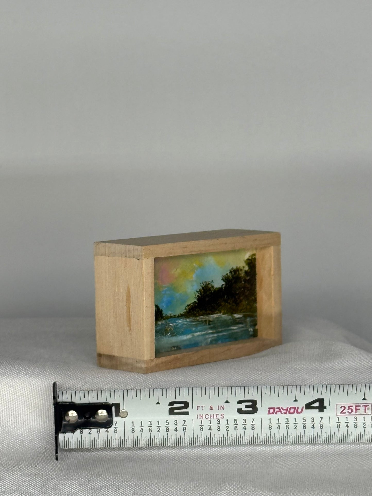 Mini Wood Block Painting #36