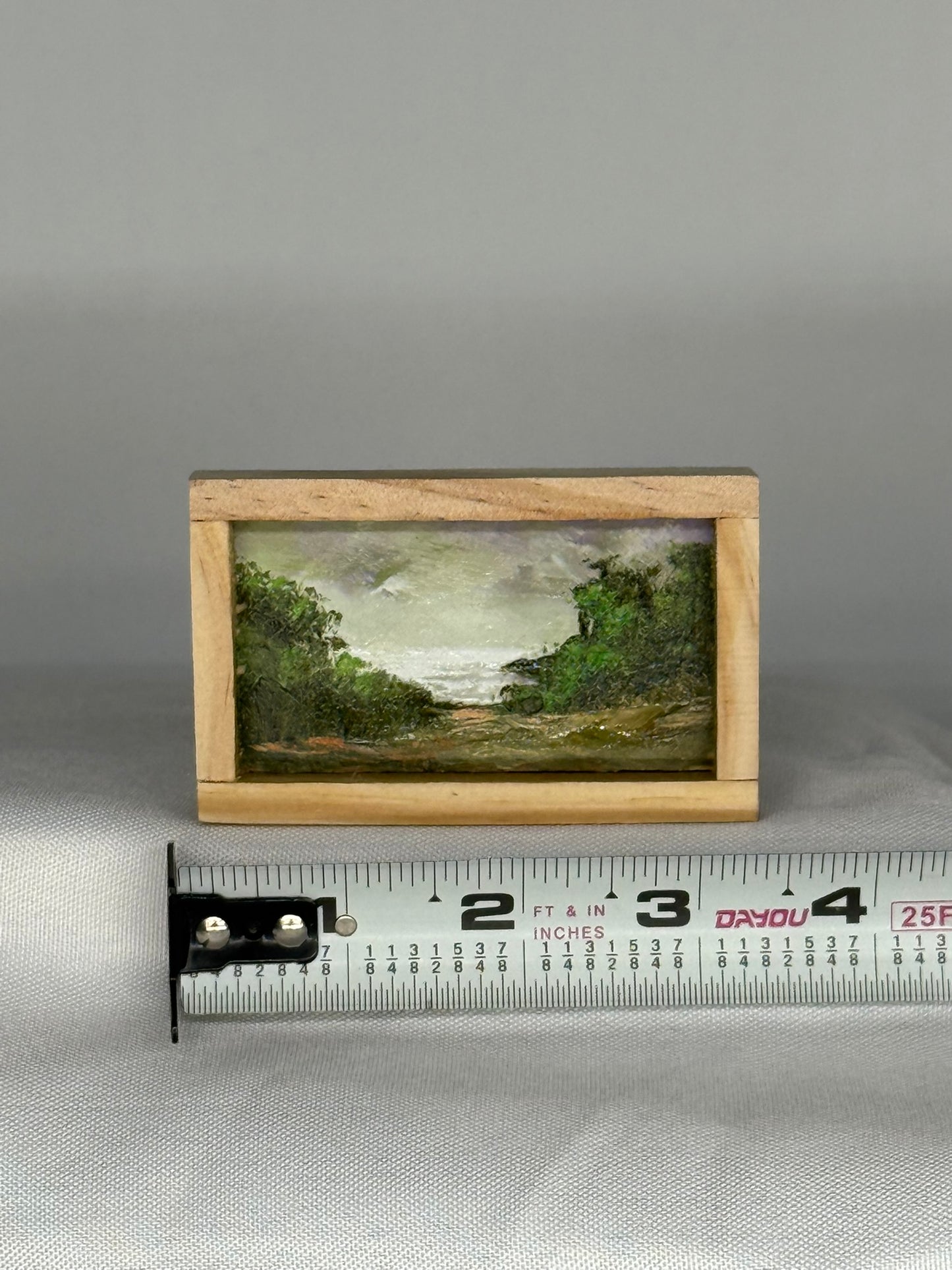Mini Wood Block Painting #51