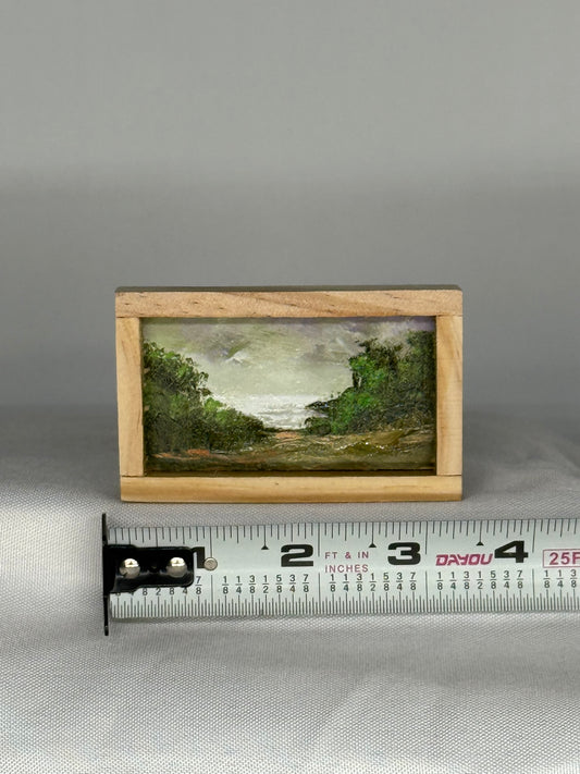 Mini Wood Block Painting #51