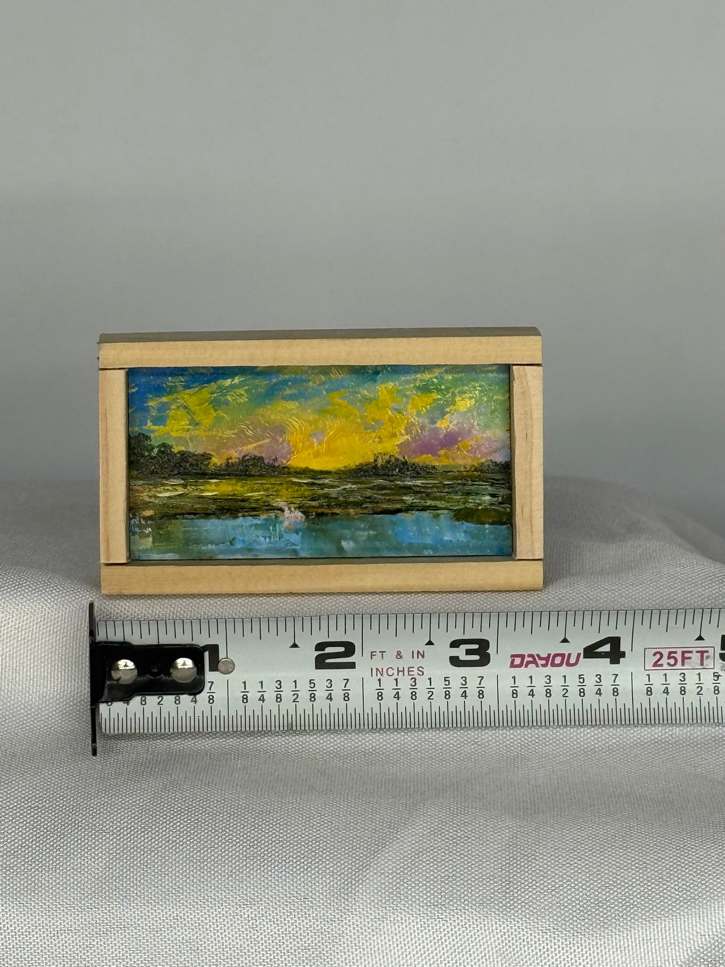 Mini Wood Block Painting #58