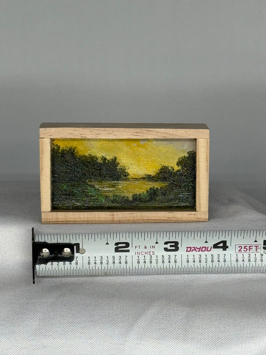 Mini Wood Block Painting #27