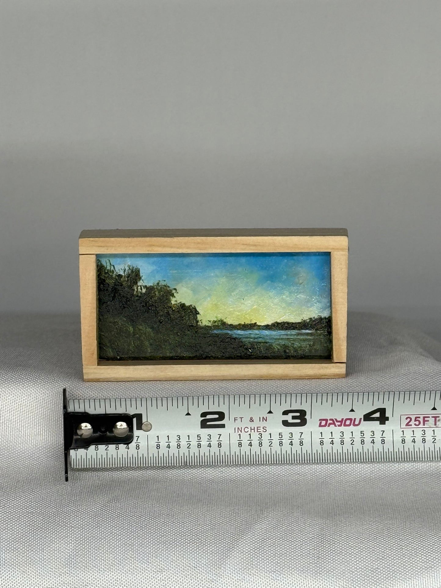Mini Wood Block Painting #49