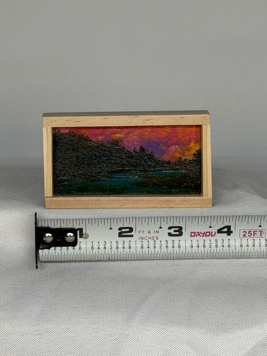 Mini Wood Block Painting #42