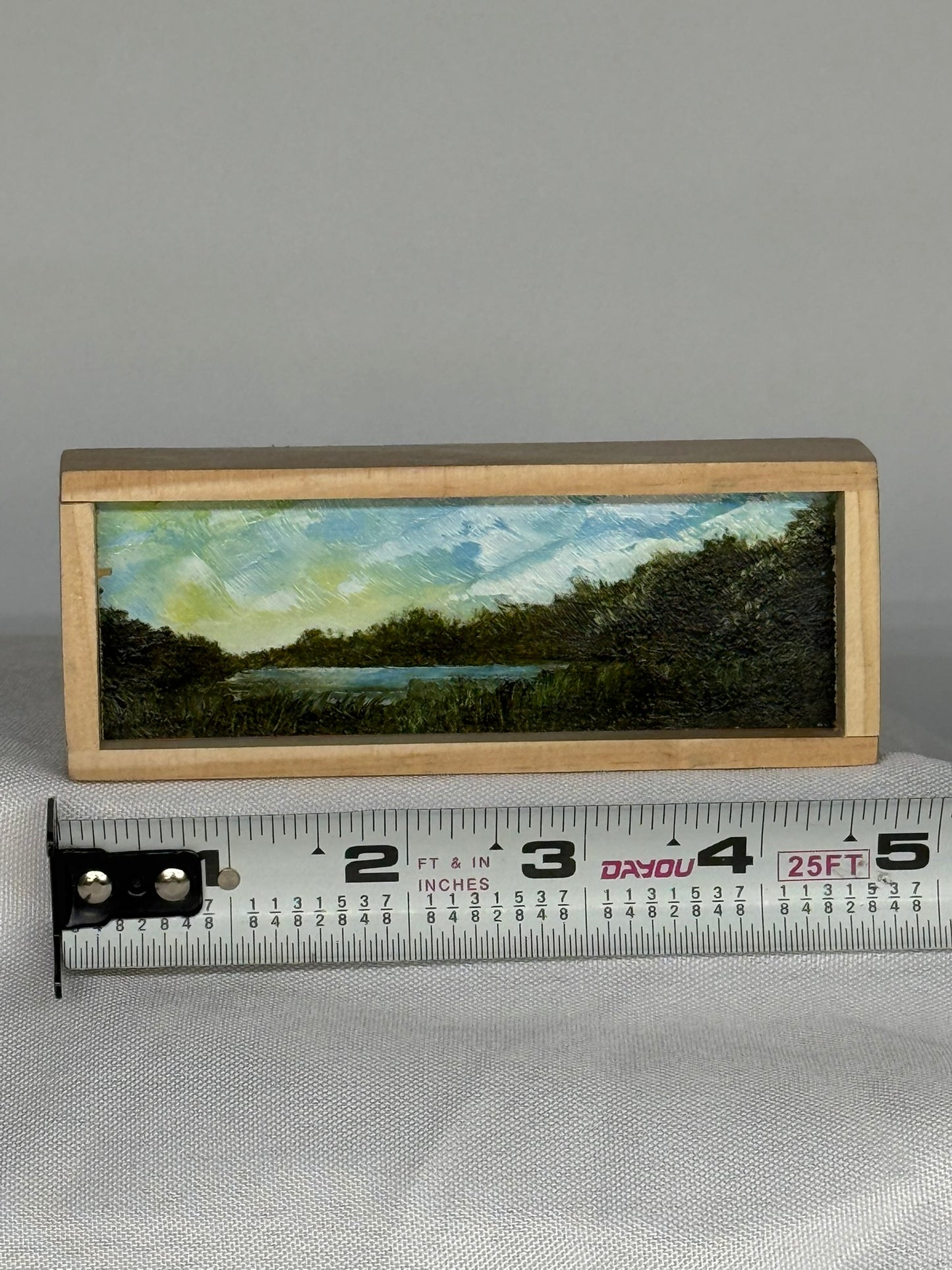 Mini Wood Block Painting #47