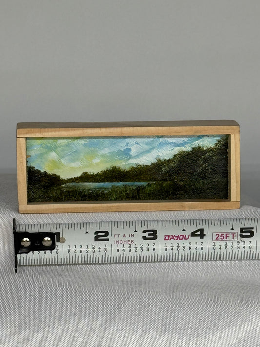 Mini Wood Block Painting #47