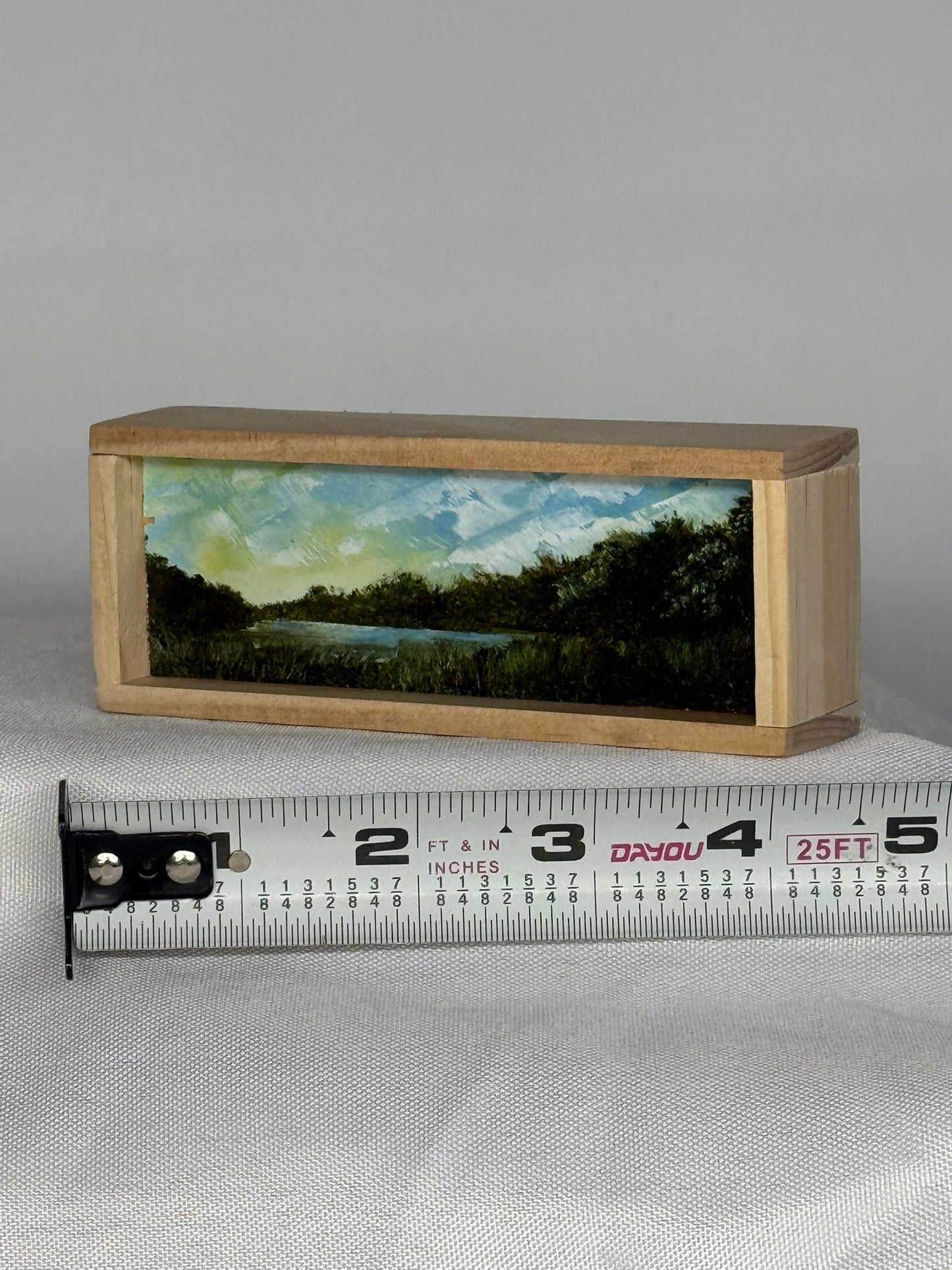 Mini Wood Block Painting #47