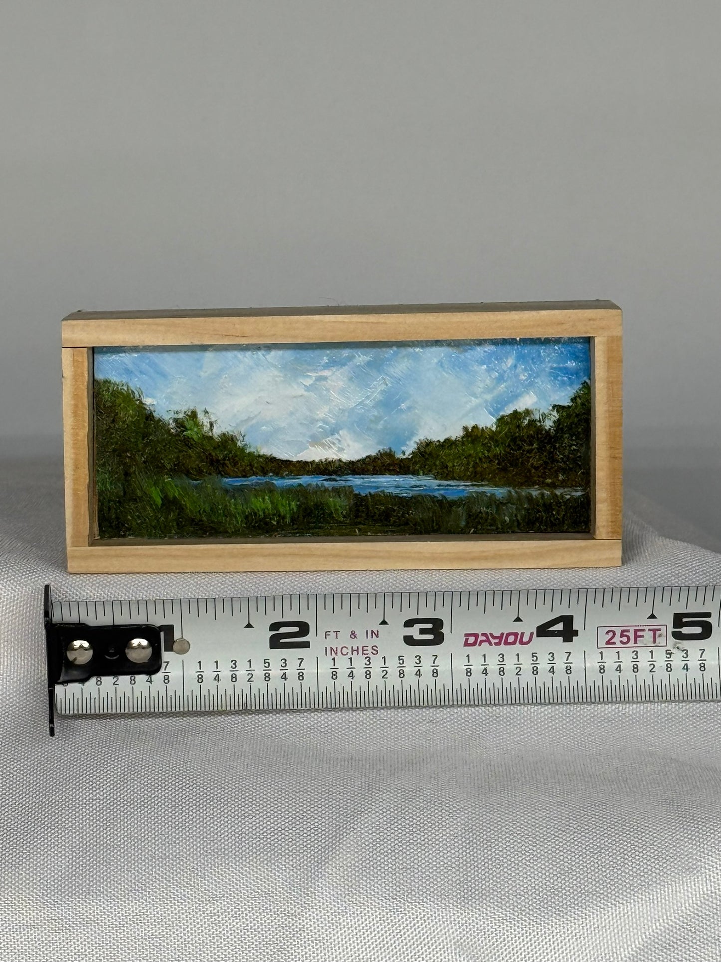 Mini Wood Block Painting #43