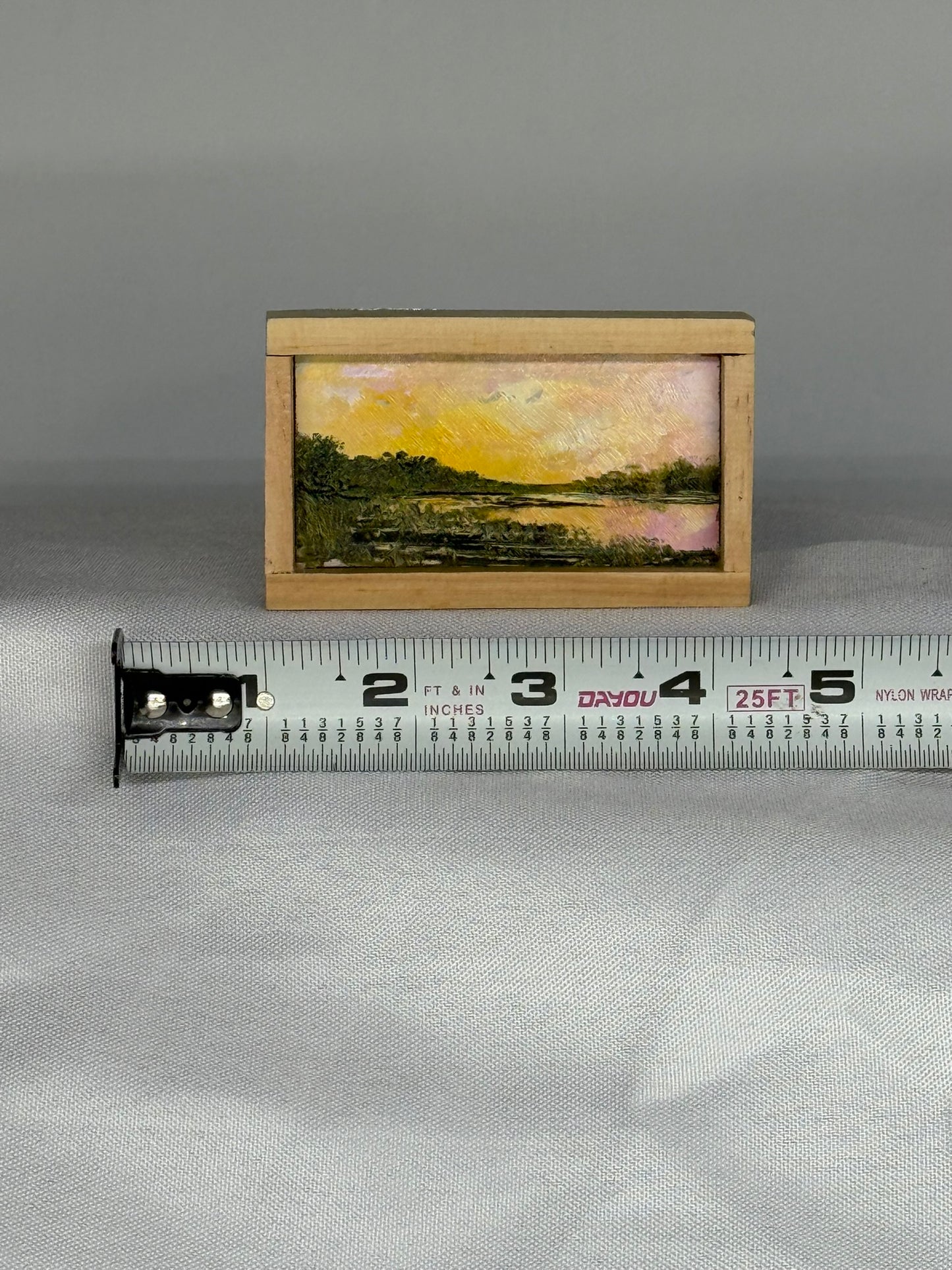Mini Wood Block Painting #52
