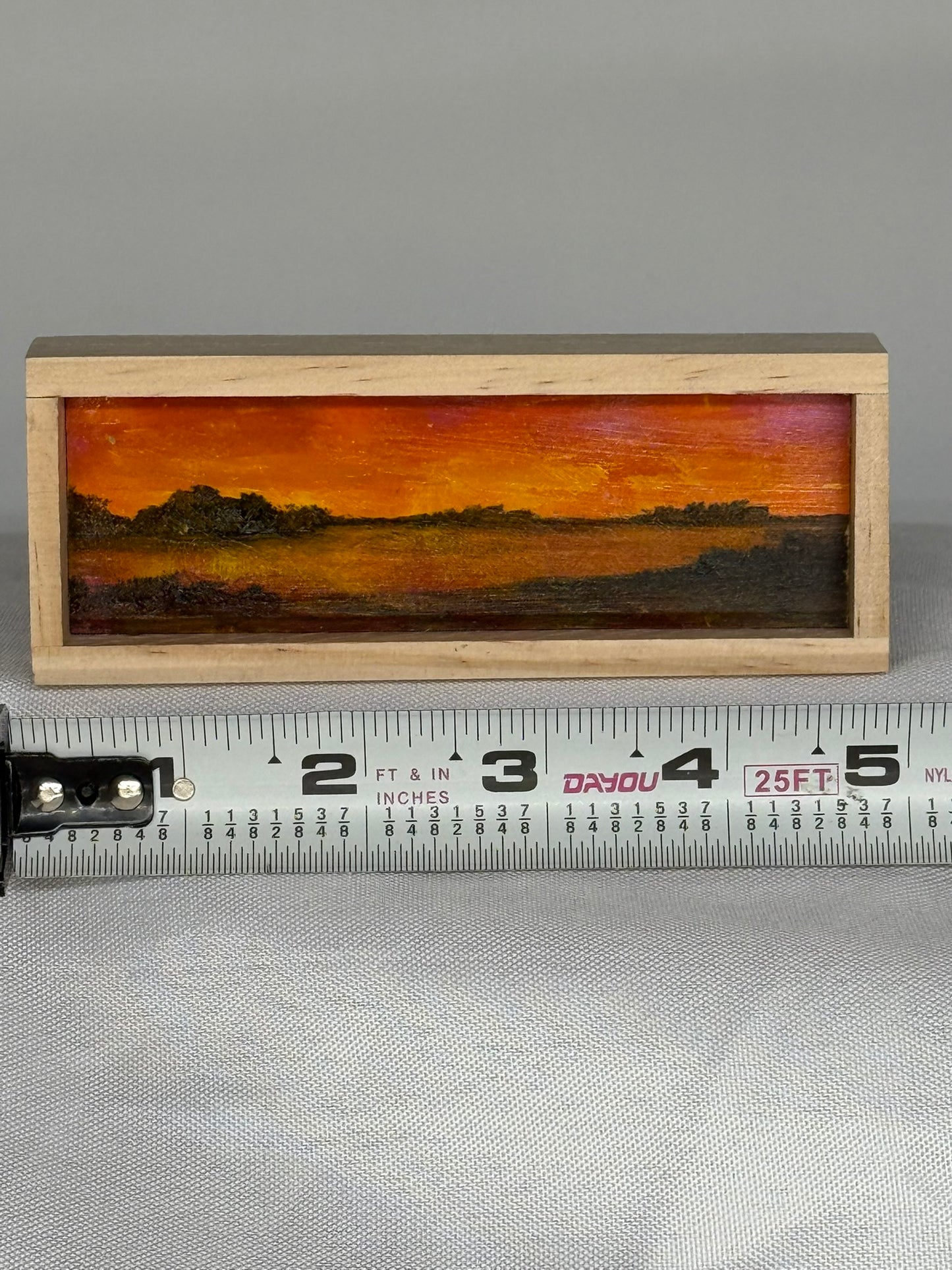 Mini Wood Block Painting #66