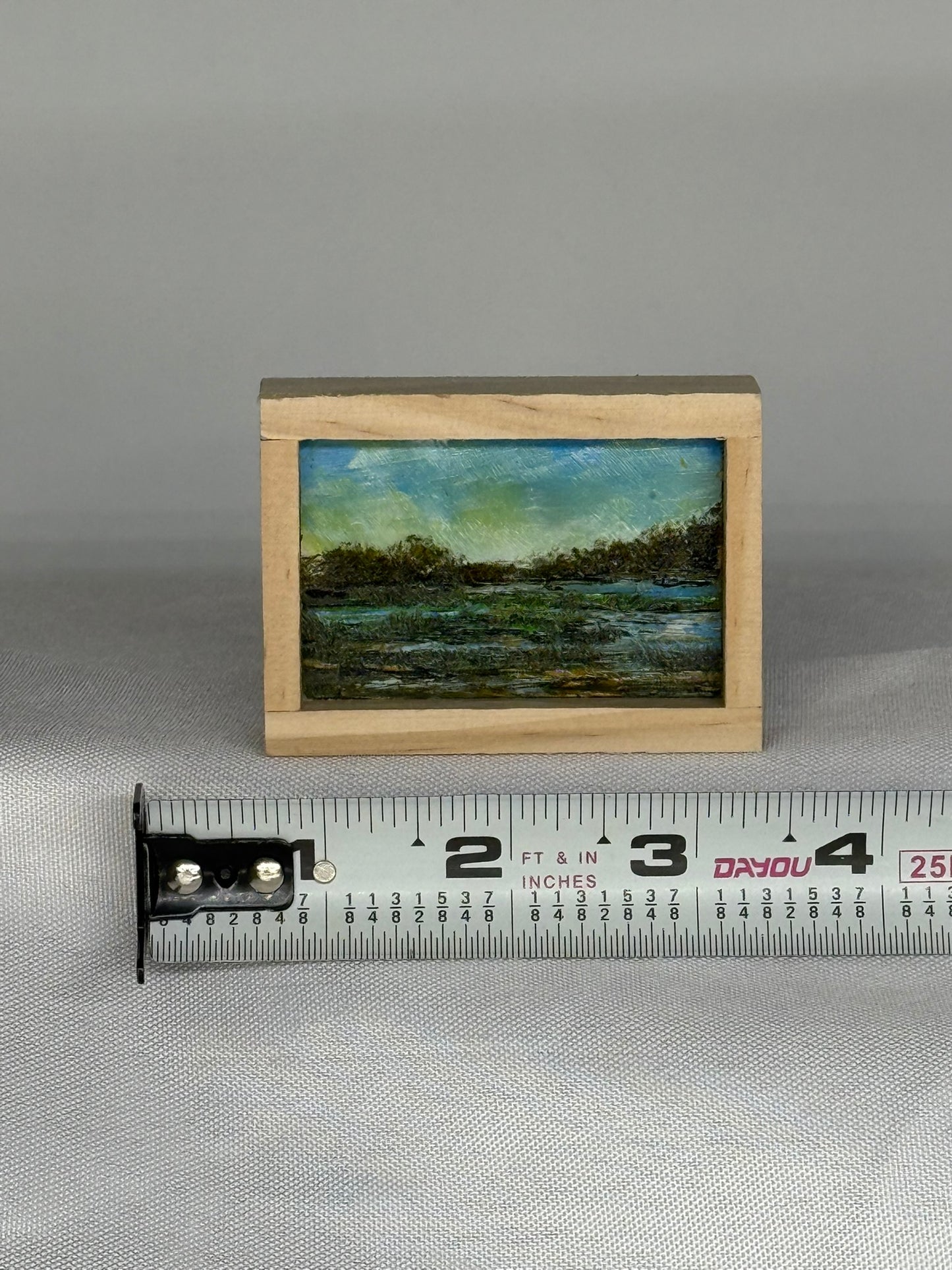 Mini Wood Block Painting #62