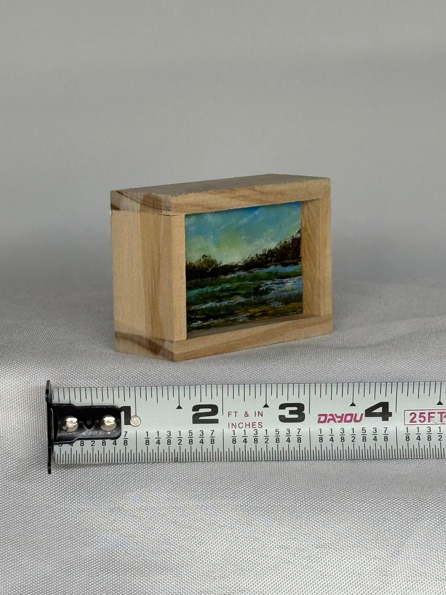 Mini Wood Block Painting #62