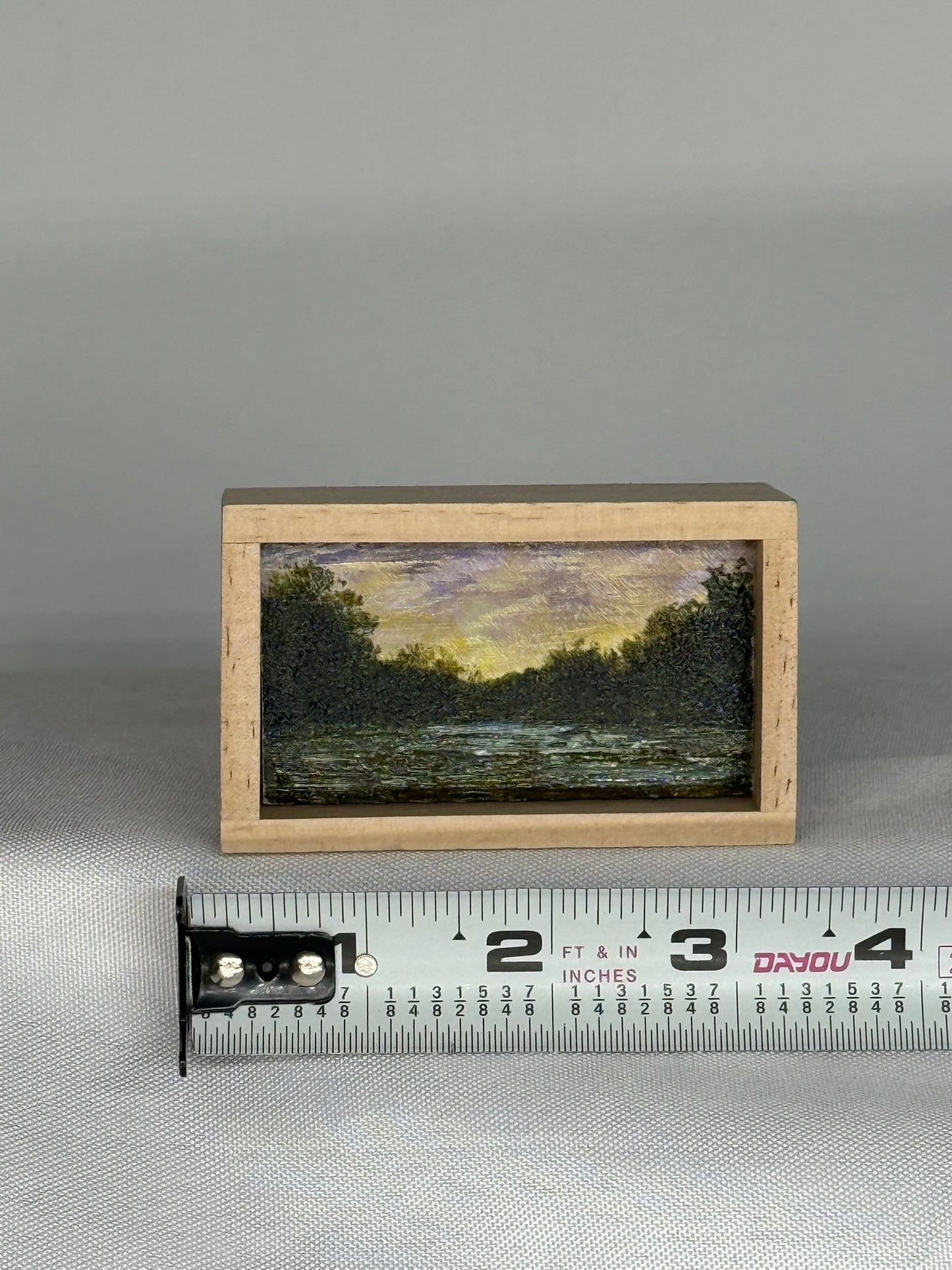 Mini Wood Block Painting #56