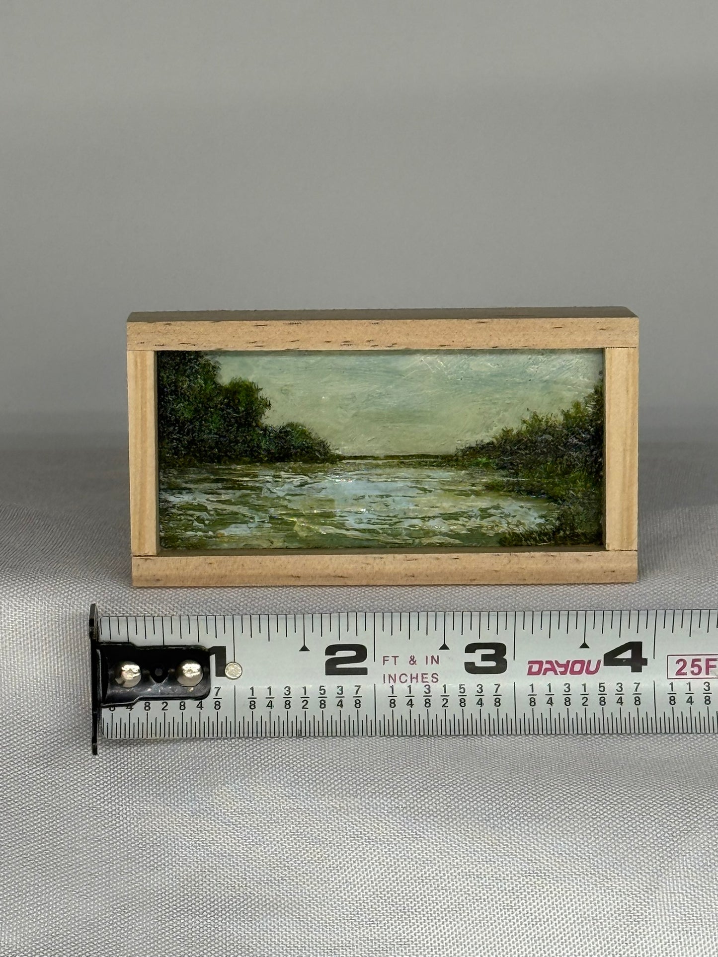 Mini Wood Block Painting #72