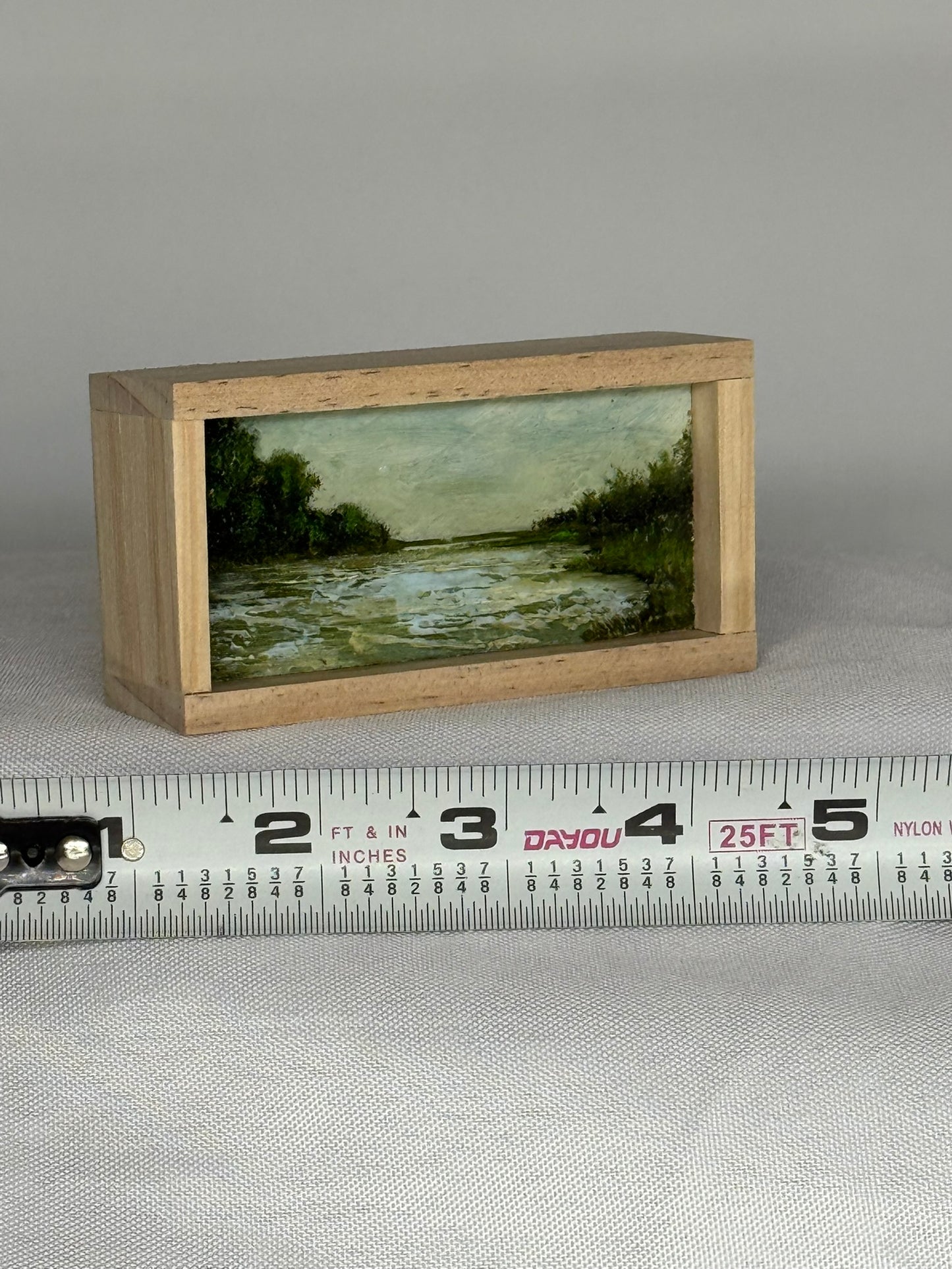 Mini Wood Block Painting #72