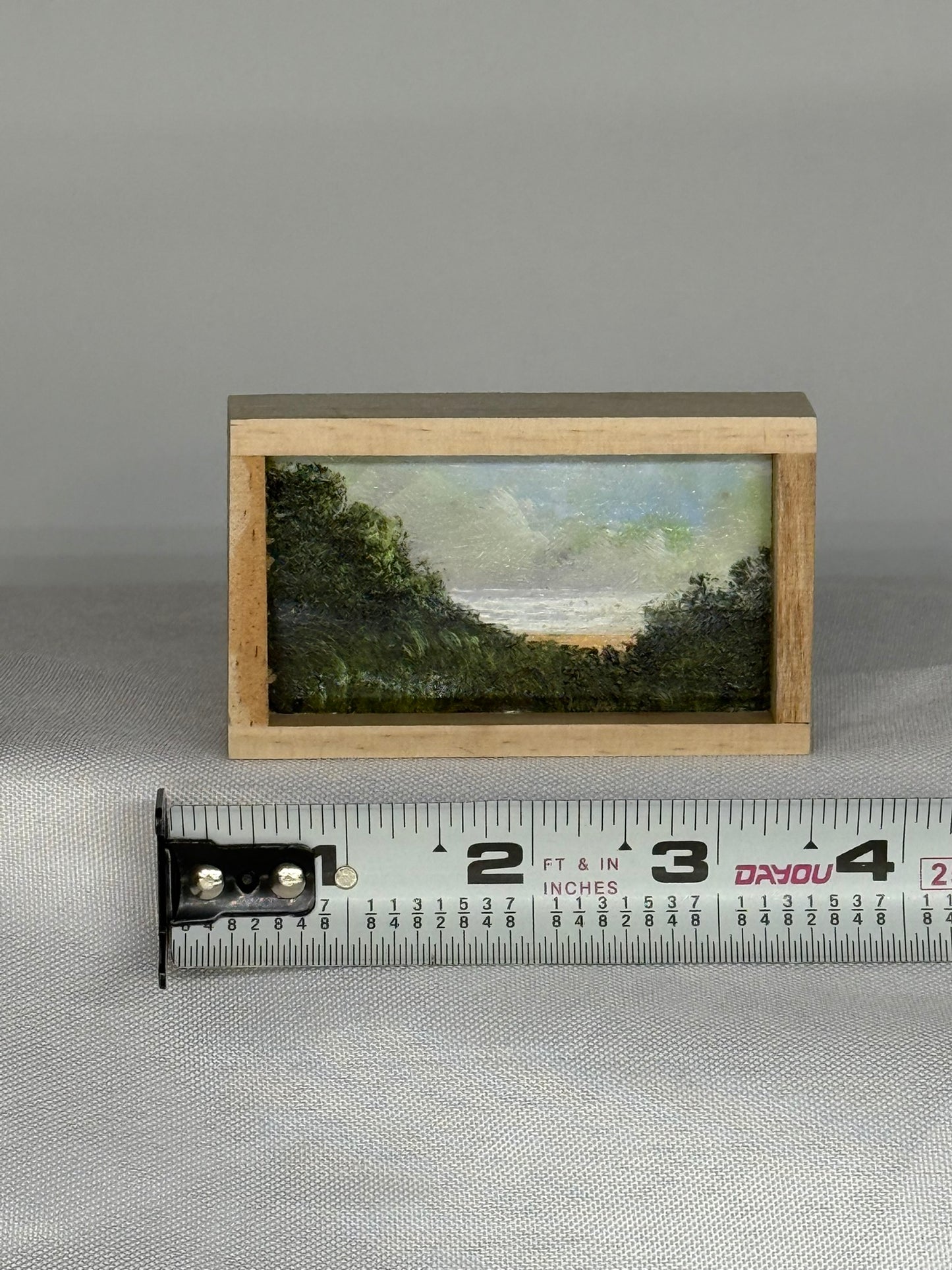 Mini Wood Block Painting #71