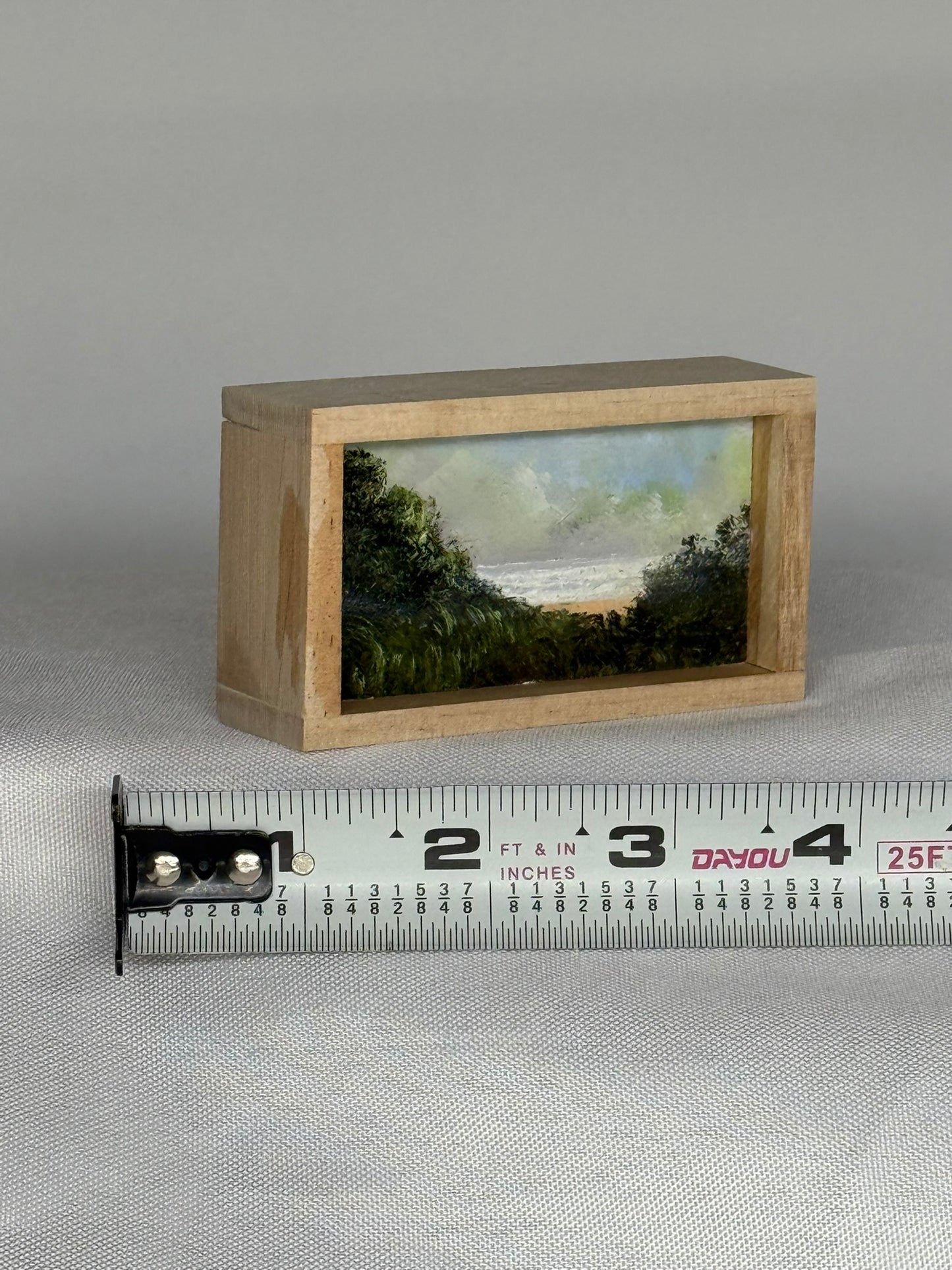 Mini Wood Block Painting #71