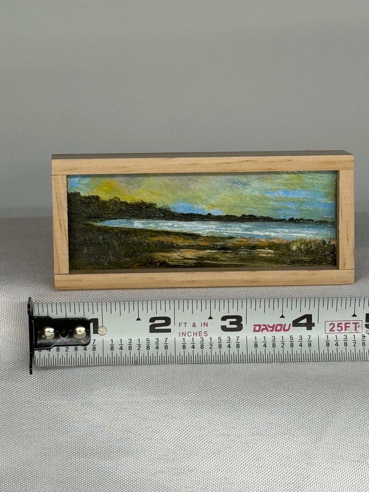 Mini Wood Block Painting #75