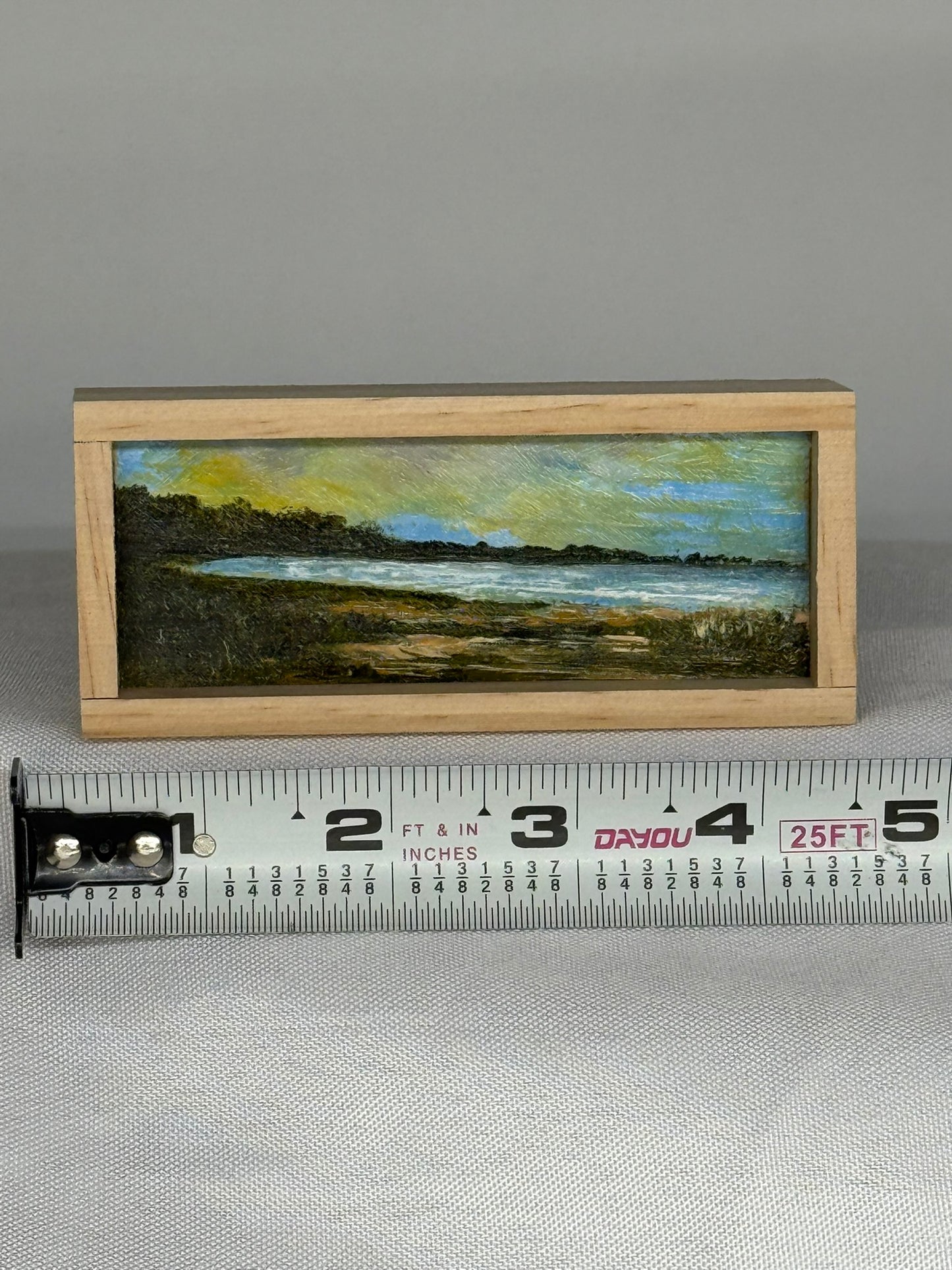 Mini Wood Block Painting #75