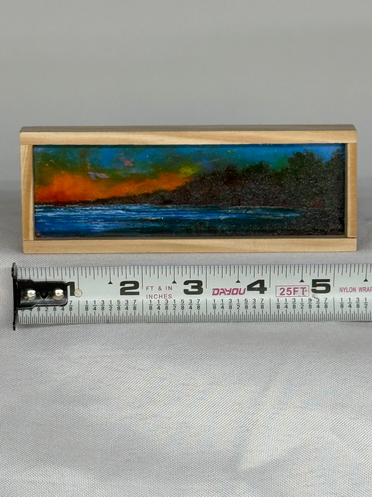 Mini Wood Block Painting #70