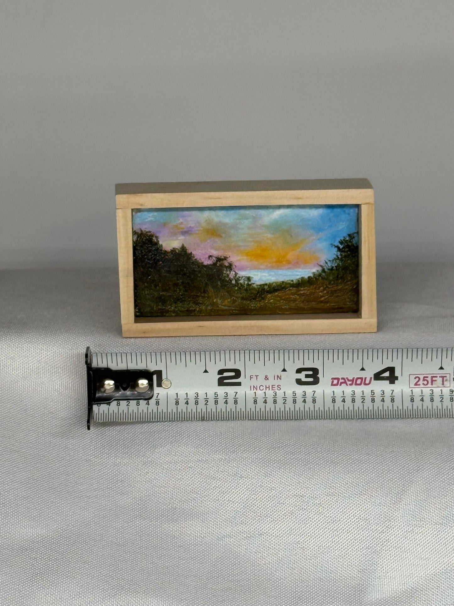 Mini Wood Block Painting #68