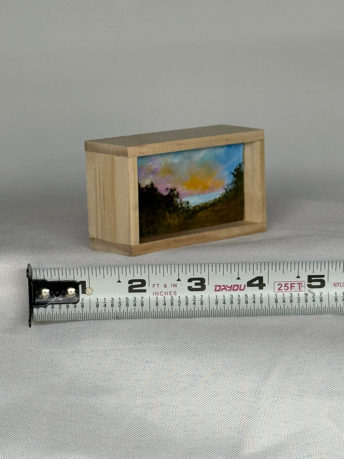 Mini Wood Block Painting #68