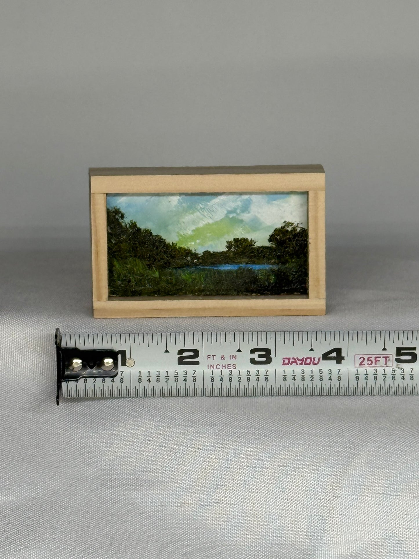 Mini Wood Block Painting #65