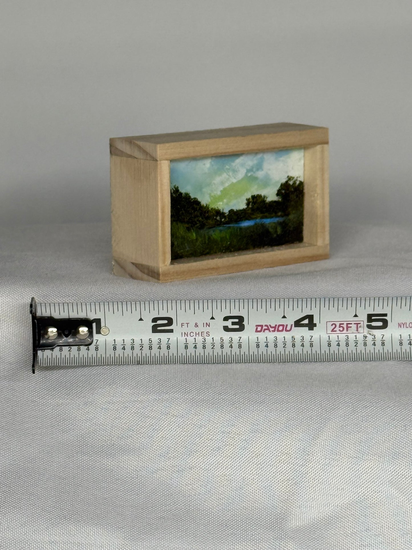 Mini Wood Block Painting #65