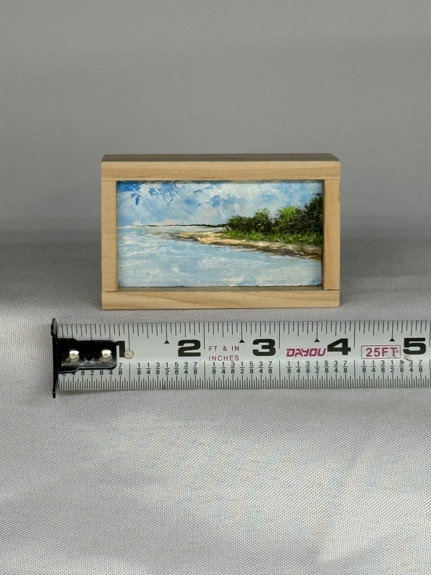 Mini Wood Block Painting #60