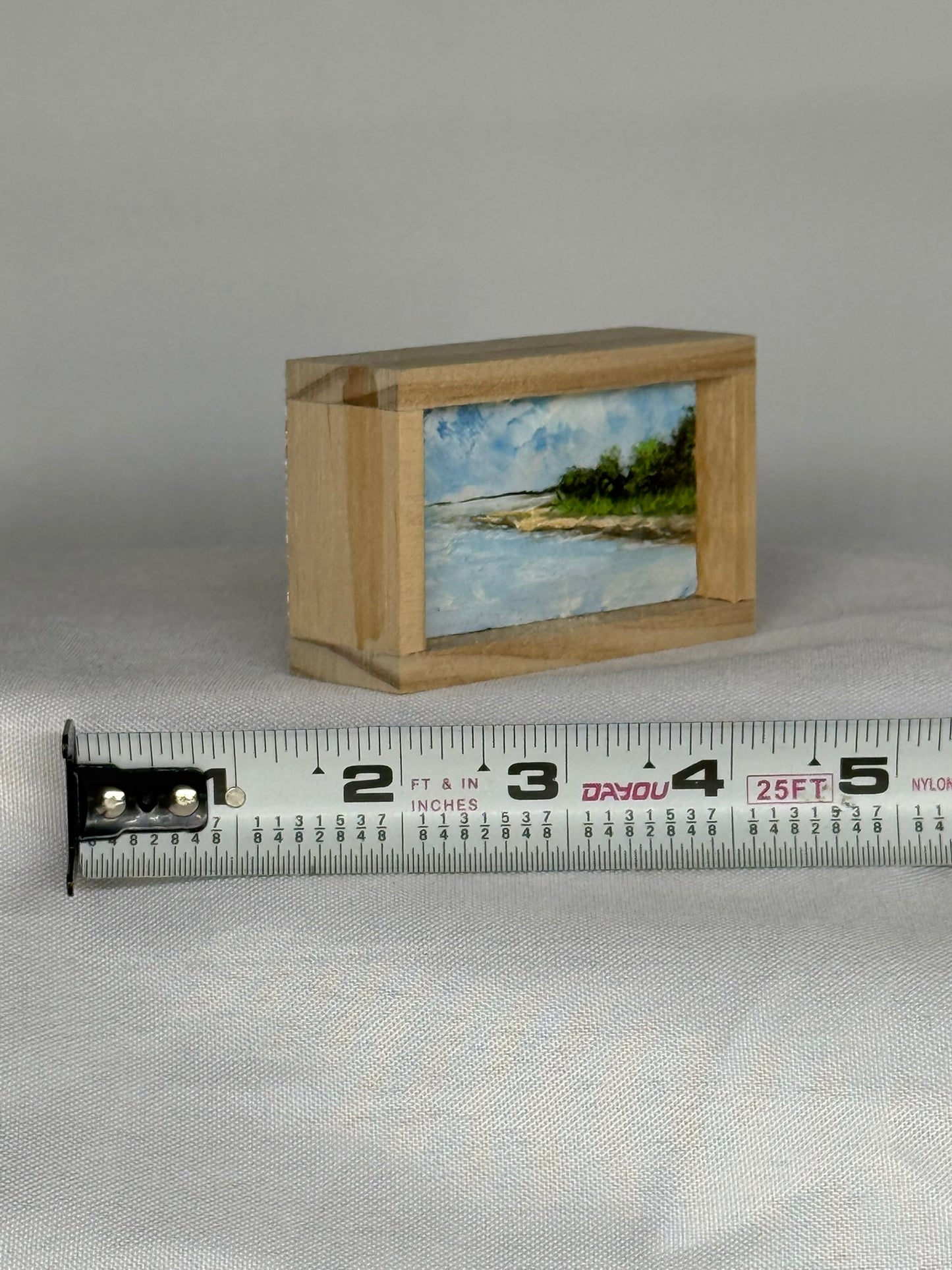 Mini Wood Block Painting #60