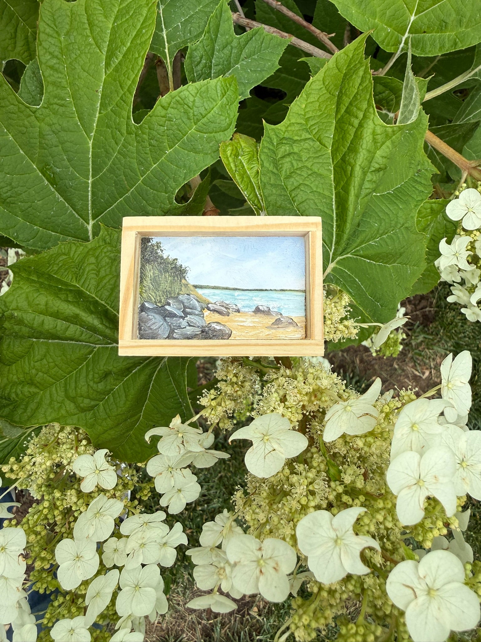 Mini Landscape Painting. East Marion NY.