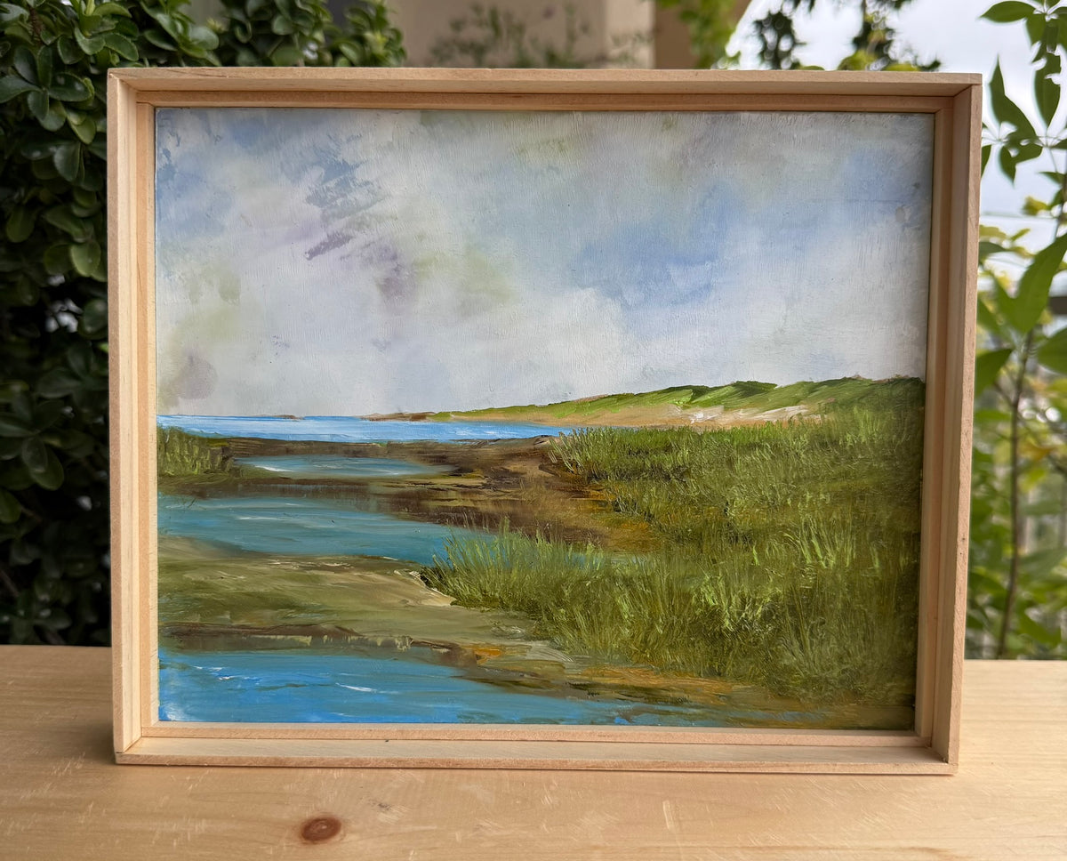 Title: Beach Grass and Dunes.