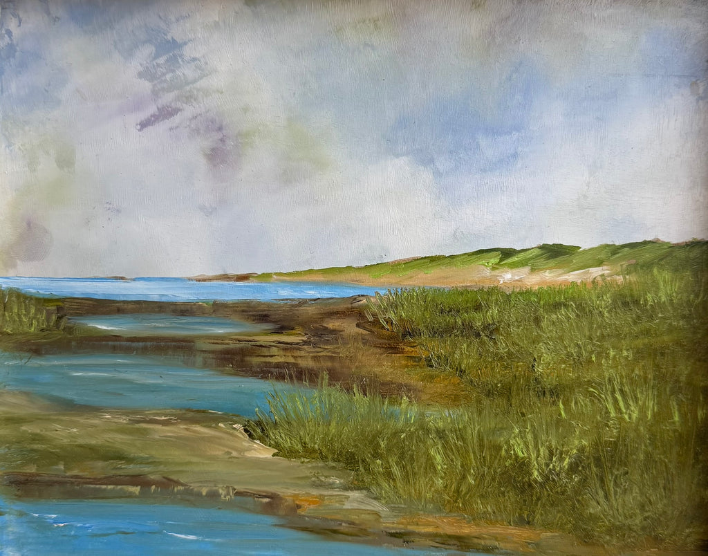 Title: Beach Grass and Dunes.