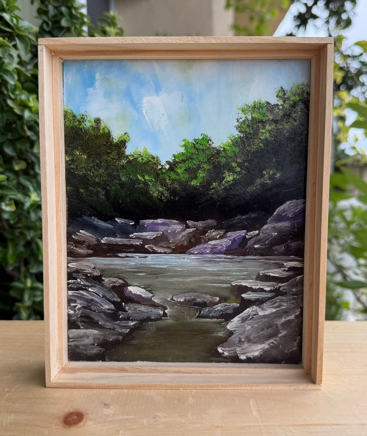 Title: Rocks at Grotto Falls.