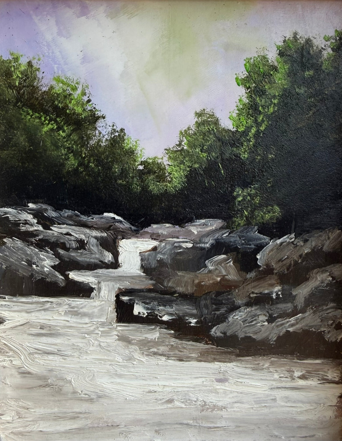 Title: Detail of Rainbow Falls #1.