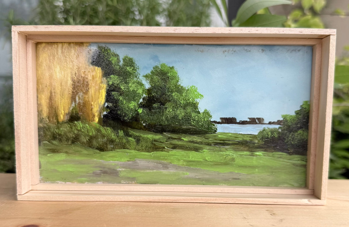 Title: Willow Tree and Maples.