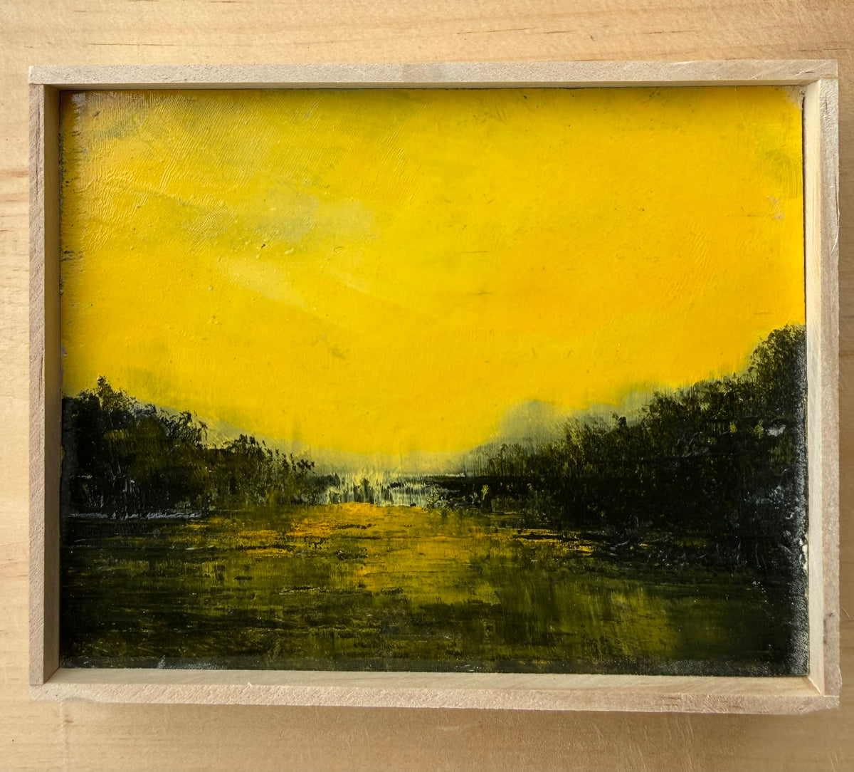 Title: Study, Gold Sky.