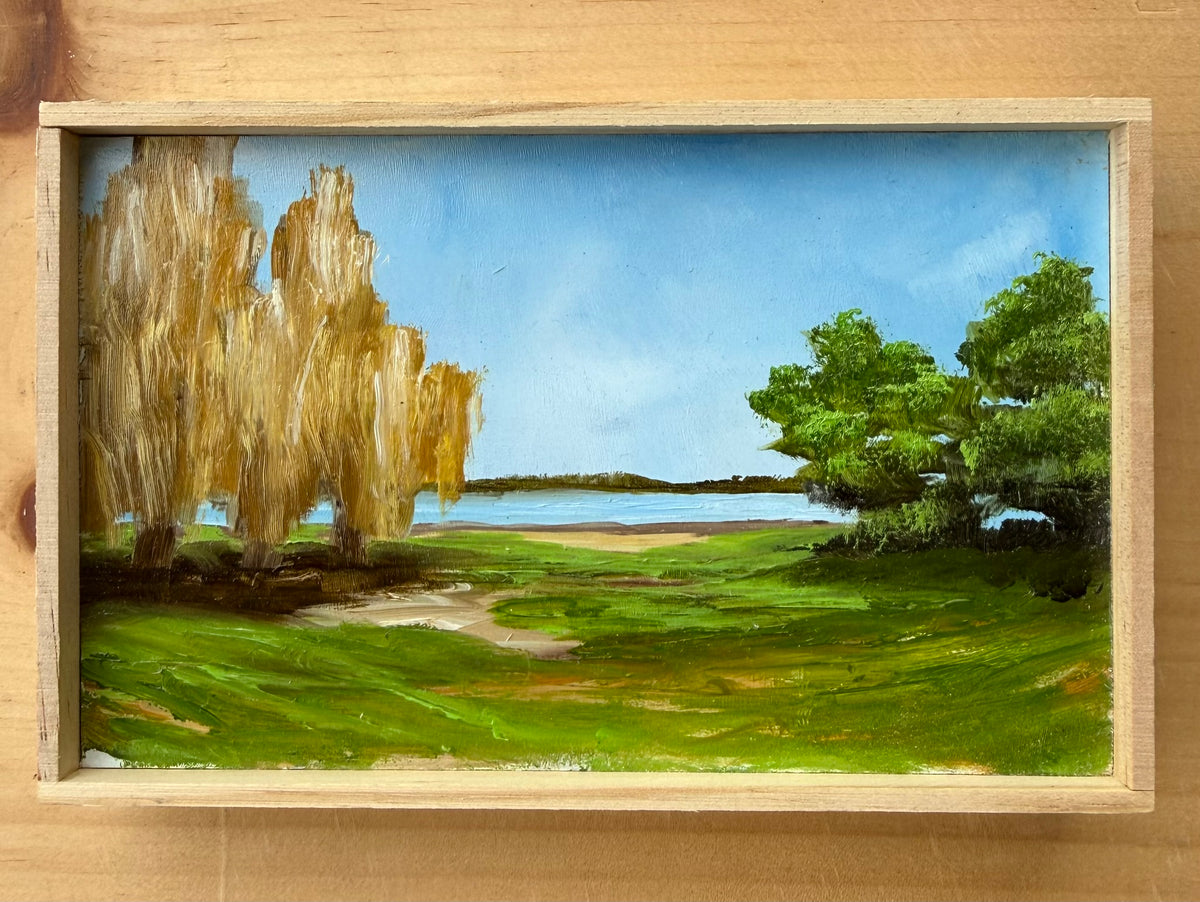Title: Study, Willow Trees