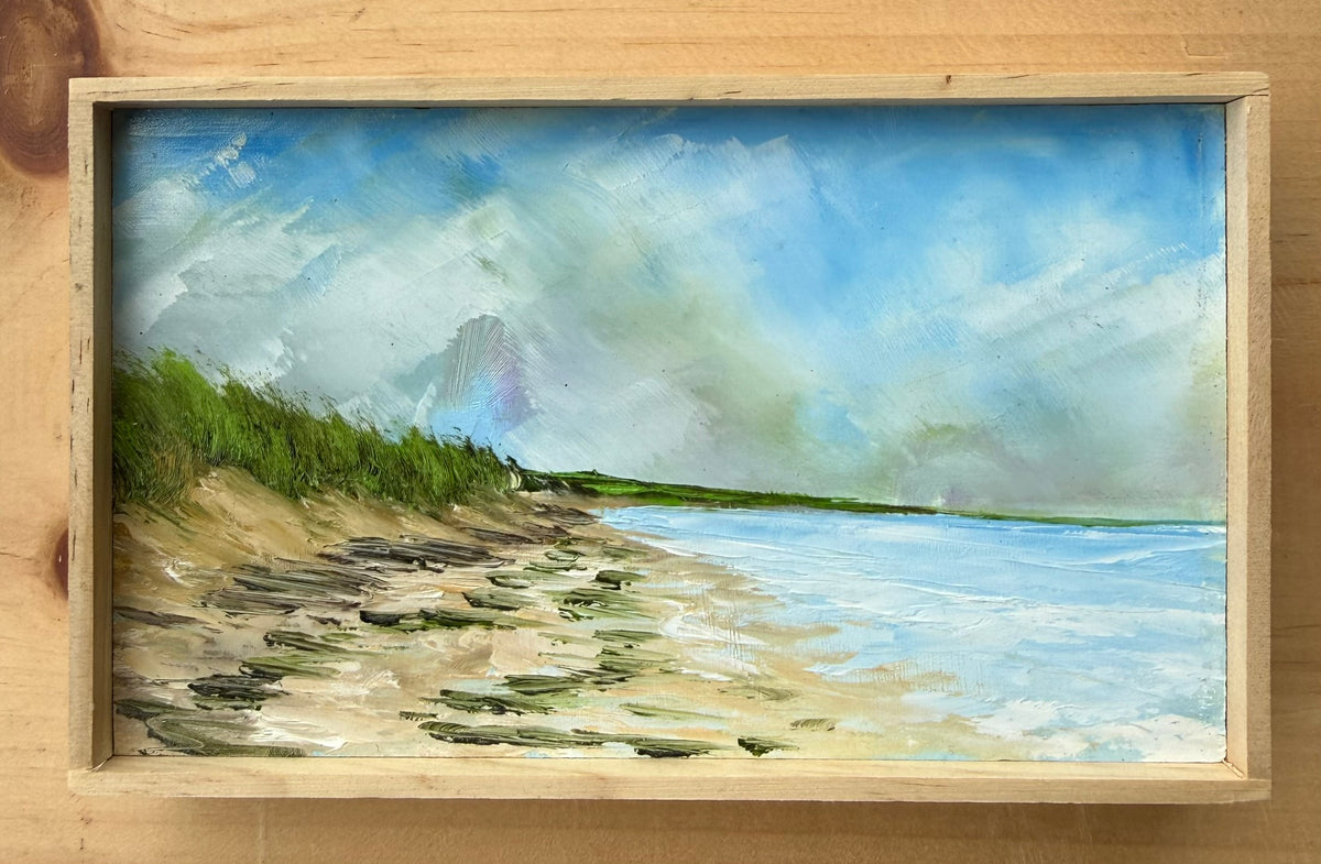 Title: Study, Beach at Lake Michigan