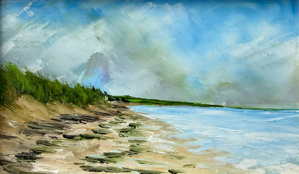 Title: Study, Beach at Lake Michigan