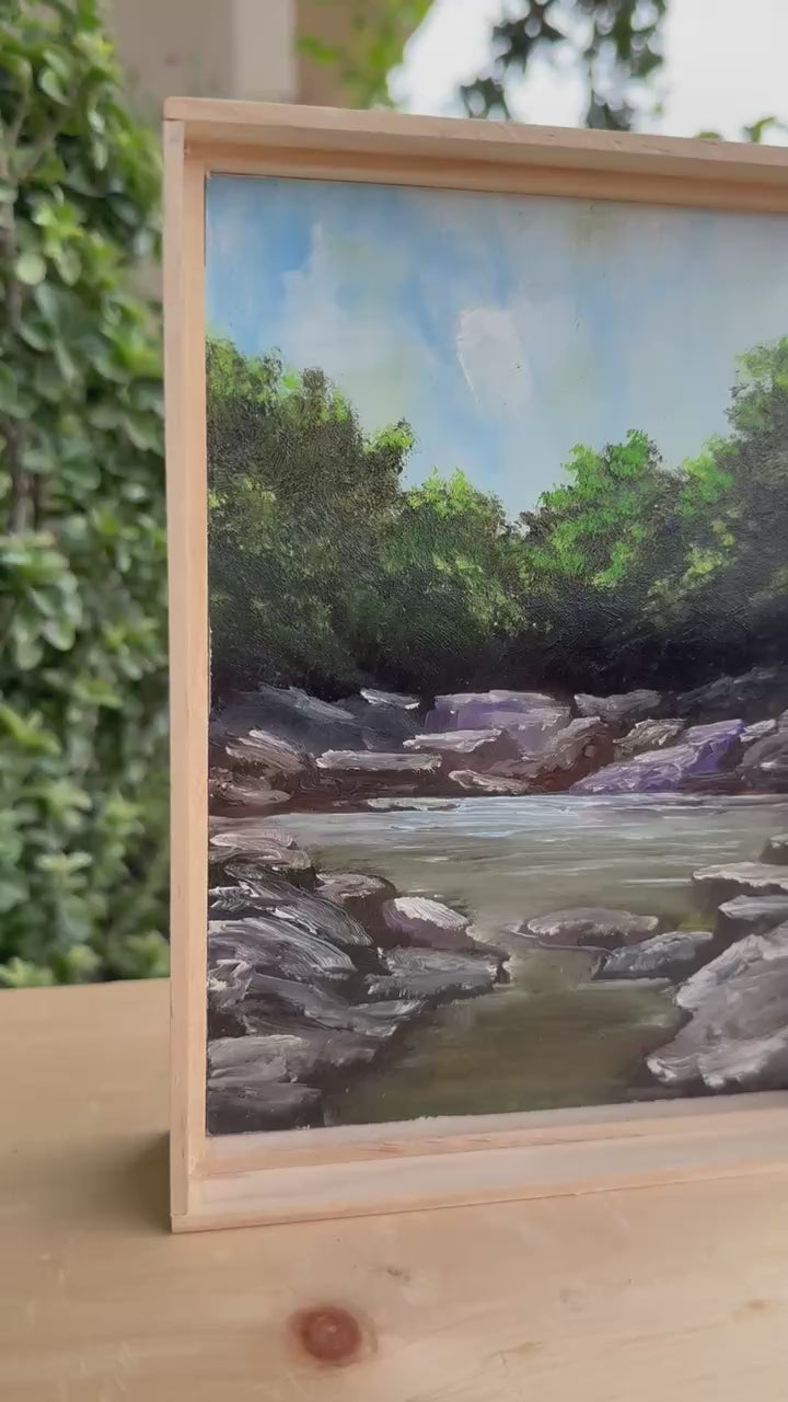 Title: Rocks at Grotto Falls.
